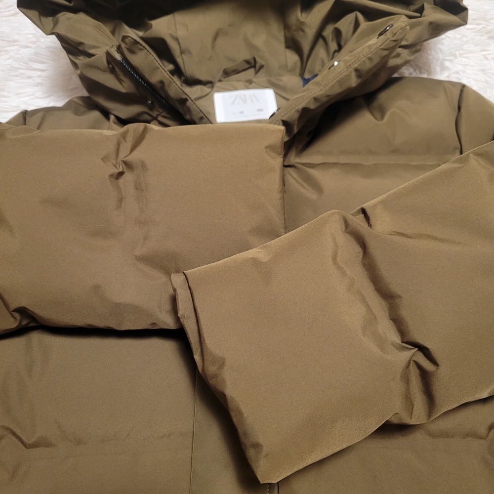 Zara Kids Olive Puffer Jacket - Picture 5 of 7